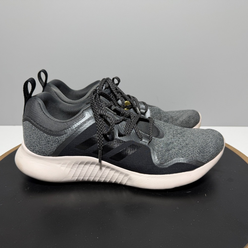 Adidas Edge Lux 3 Grey Black Knit‎ Running Shoes Womens 8.5 G28136 Sneaker